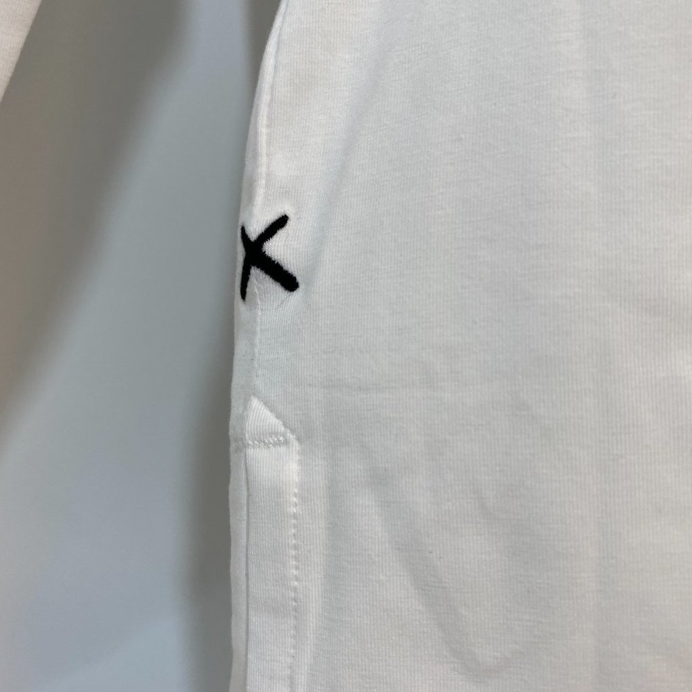 Cuts Clothing Long Sleeve Henley Split Hem T-Shirt - Picture 3 of 4